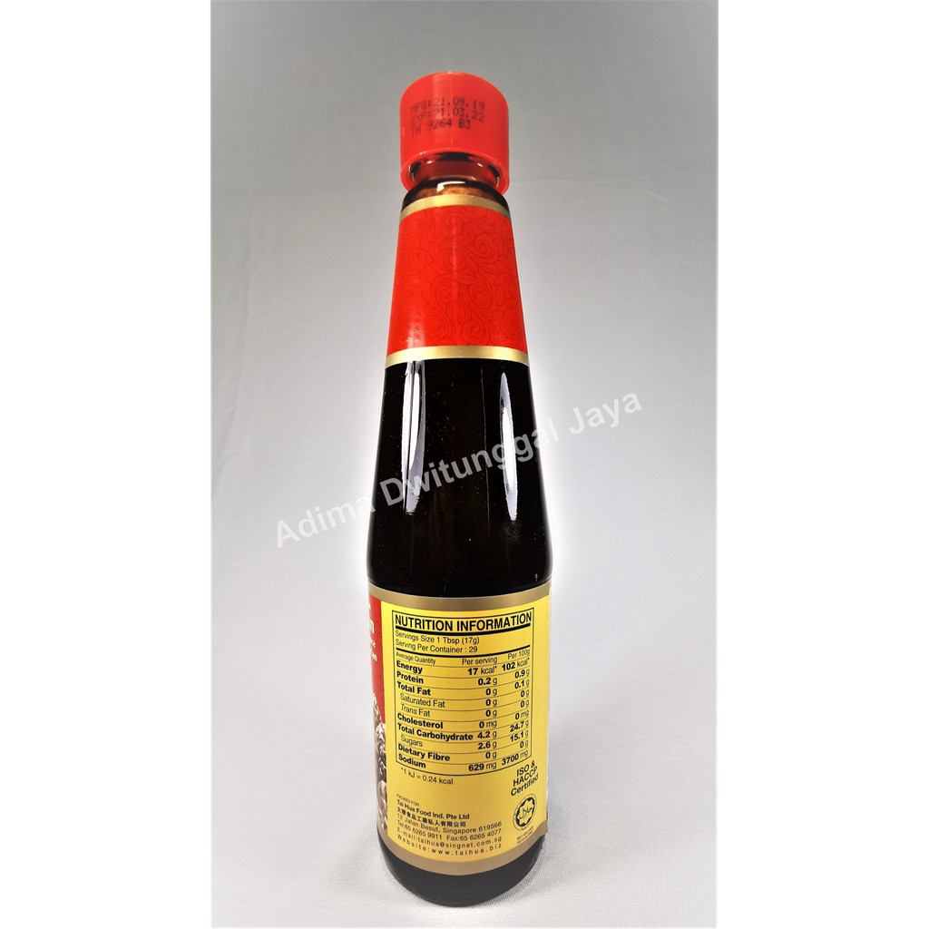 

Shitakke Mushroom Vegetarian Oyster Sauce Tai Hua/Saus Tiram 430 Ml