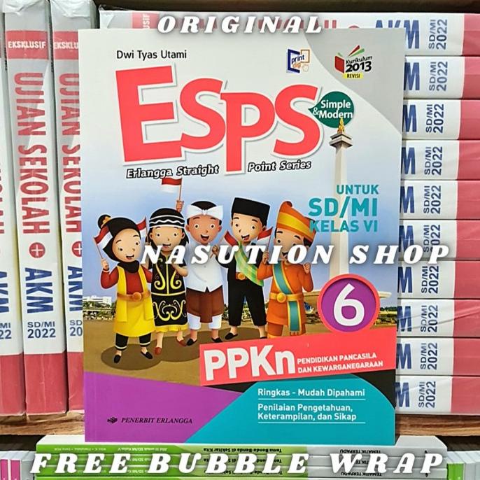 Buku ESPS PPKN kelas 6 SD Erlangga