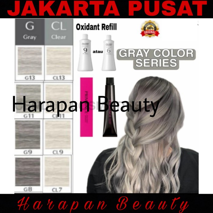 pewarna rambut hair color shiseido gray