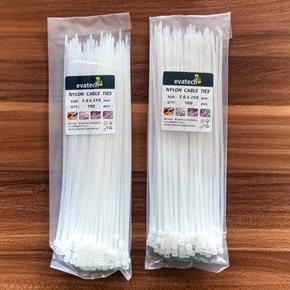 

+%+%+%] KABEL TIES 3,6x250 NYLON PUTIH/CABLE TIES/KABEL IKAT EVATECH
