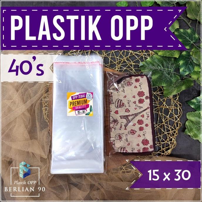 ><><><] Plastik Opp Tebal 15x30 40s Micron Plastik Opp Lem Plastik Opp Seal