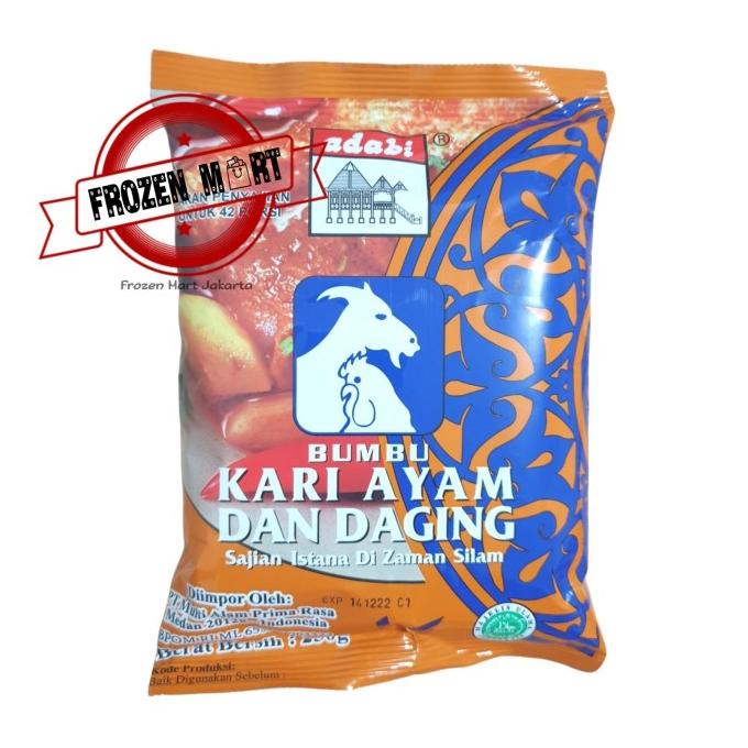 

best seller] ADABI Bumbu Kari Ayam Dan Daging 250 Gr