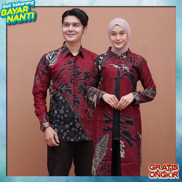 Kouple Set Lebaran Cp Couple Terbaru Tunic Kemeja Atasan Berkualitas Baju Tunik Kopelan Pesta Kondan