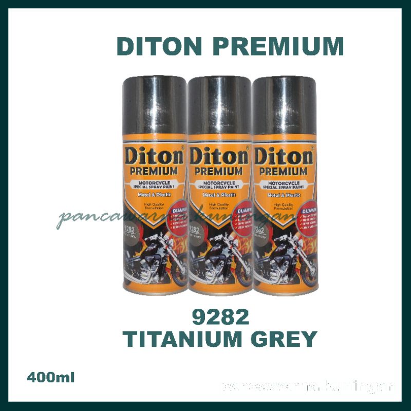 CAT AEROSOL DITON PREMIUM/PYLOX TAHAN BENSIN/Black Metalic, Titanium Grey/400m