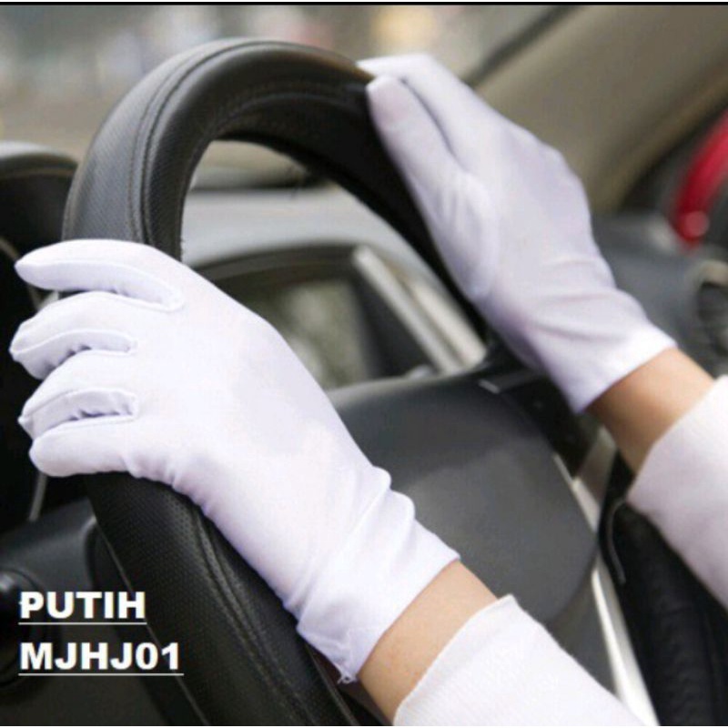 GUDANK59 Sarung tangan paskibra putih sarung tangan pengantin sarung tangan putih sarung tangan pask