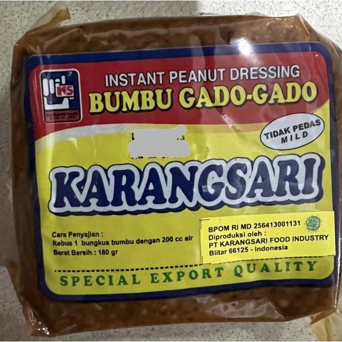 

~@~@~@~@] Bumbu Gado-gado Karangsari TIDAK PEDAS 180 gr