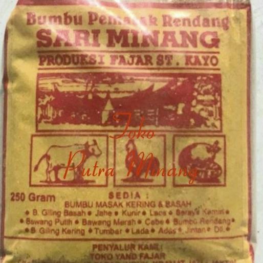 

#@#@#@#@] Bumbu Pemasak Rendang SARI MINANG 250 Gram