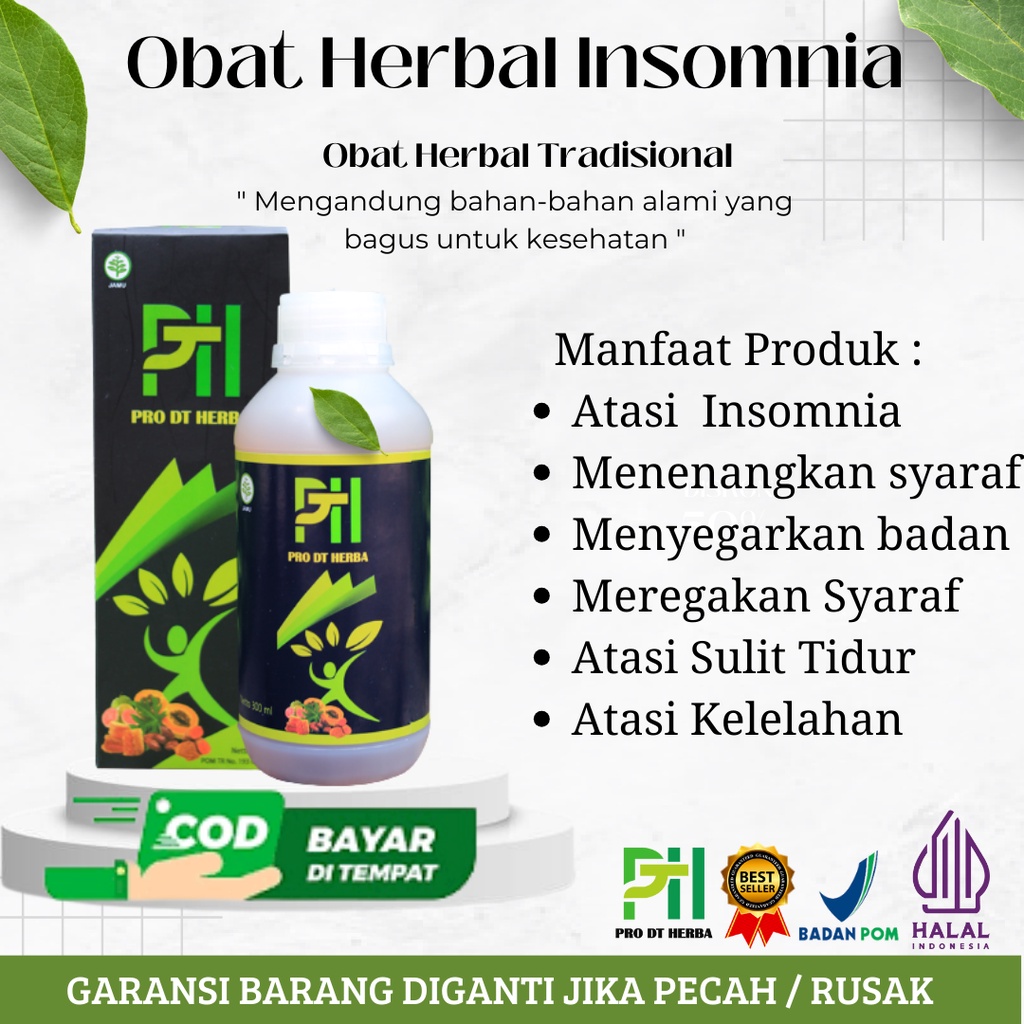 Obat tidur herbal insomnia sulit lelap obat original asli ampuh susah tidur malam dewasa