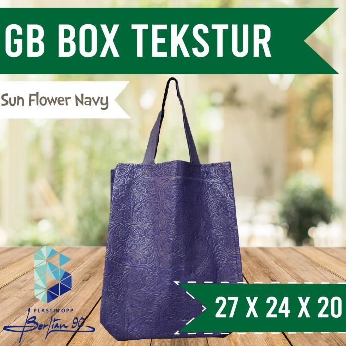

$$$$] Goodie Bag 27 x 24 x 20 / Tas Spundbond alas kotak tekstur