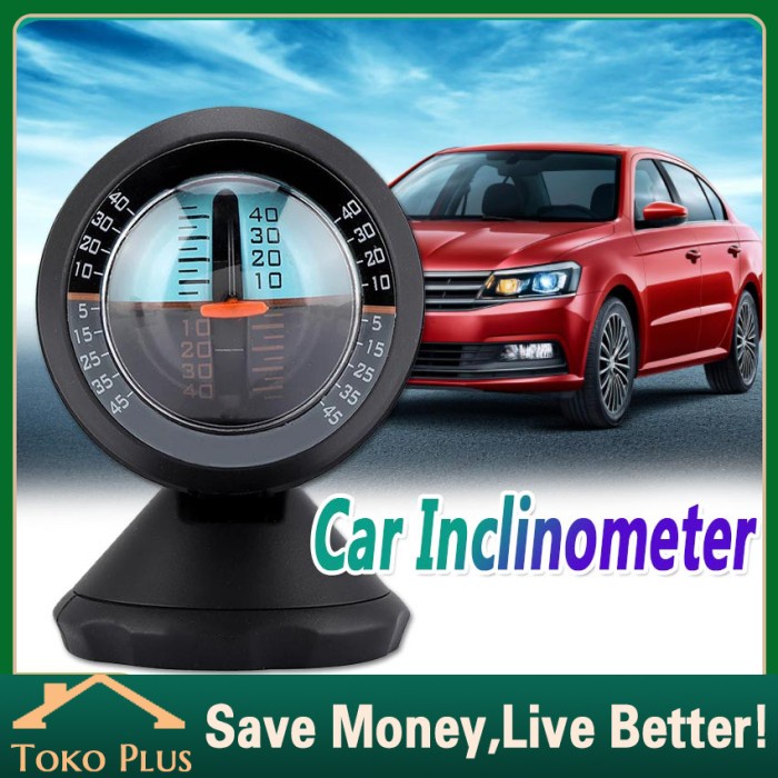Angle Slope Gradient kur Kemiringan Mobil Meter Inclinometer