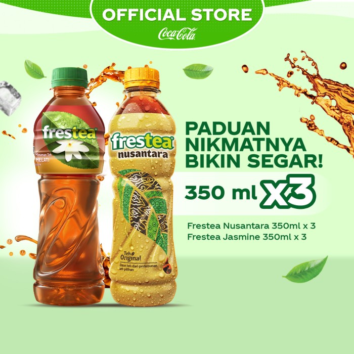 

Frestea Nusantara Botol 350ml x3 + Frestea Jasmine 350ml x3