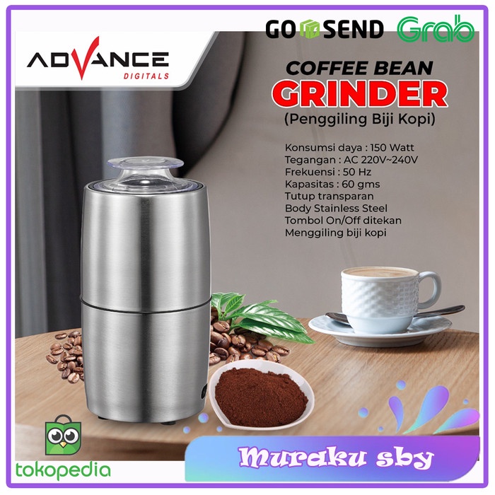 Terlaris Advance Coffee Bean Grinder / Alat Penggiling Biji Kopi Cm 313