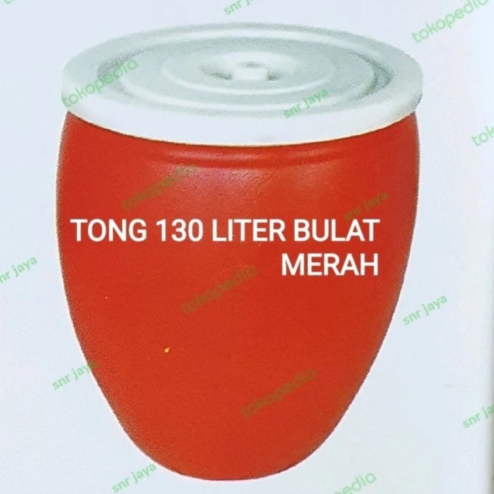 Terlaris Gentong 130 Liter Eagle Tong Air Bulat Merah
