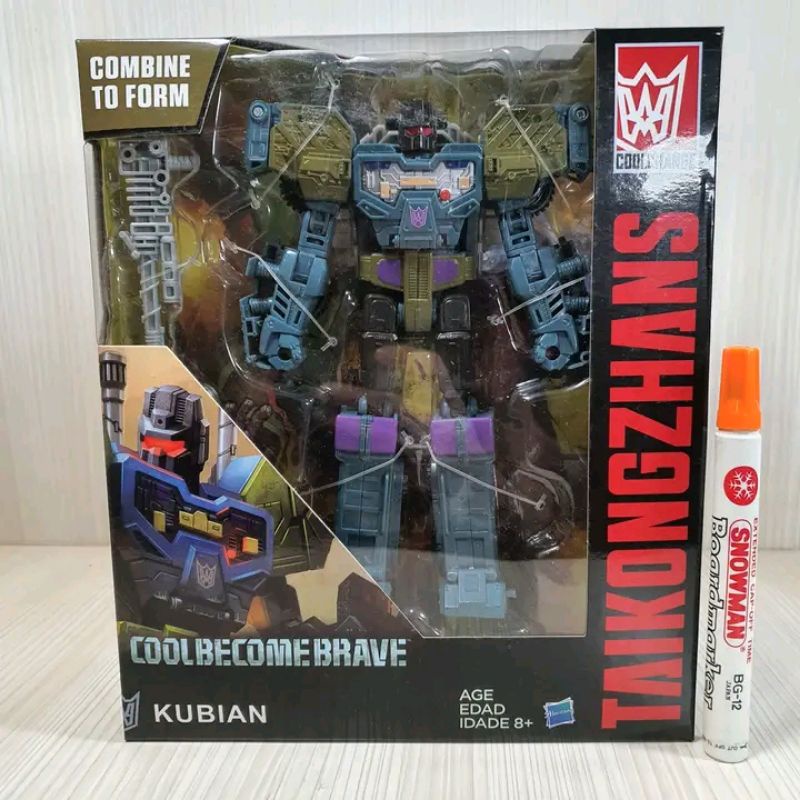 Mainan action figureTransformer Coolbecomebrave boxbruticusTaikongzhan kubiancool changescombiner