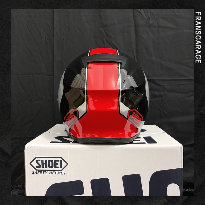 Helm Shoei Jcruise Half Face Merah Abu Replika 1:1 Mirror