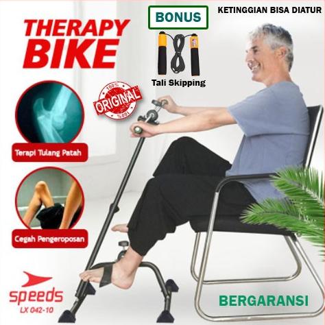 Sepeda Statis Terapi Kaki Stroke Alat Terapi Tangan Lutut Gym ORIGINAL