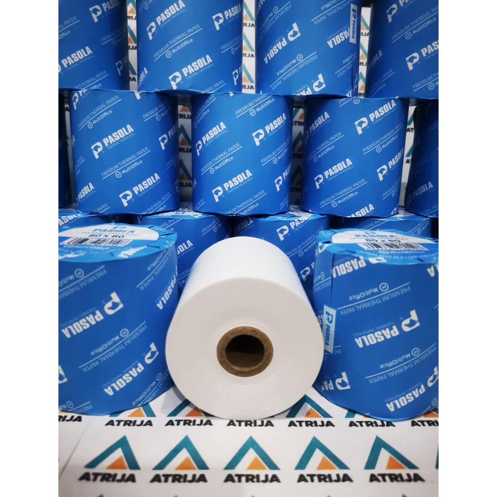 

[7BZ77] Kertas Thermal Struk Kasir 80 x 80 Pasola . Thermal Paper Roll 80x80 97