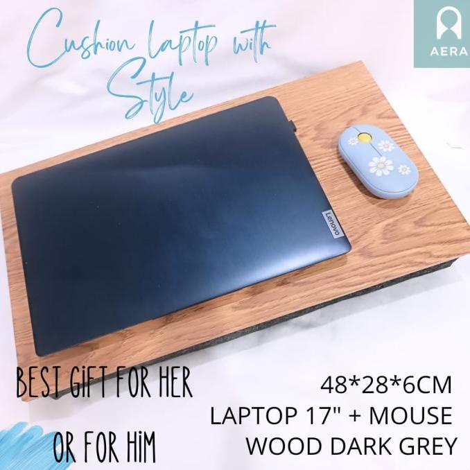 AERA INDONESIA Cushion Lap Desk | Bantal Meja Laptop Shabby 5 Fungsi