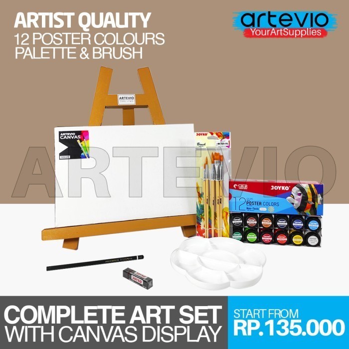 

Paket Lukis Mini Polos / Paket Kanvas Lukis Cat Easel Palet Dan Kuas