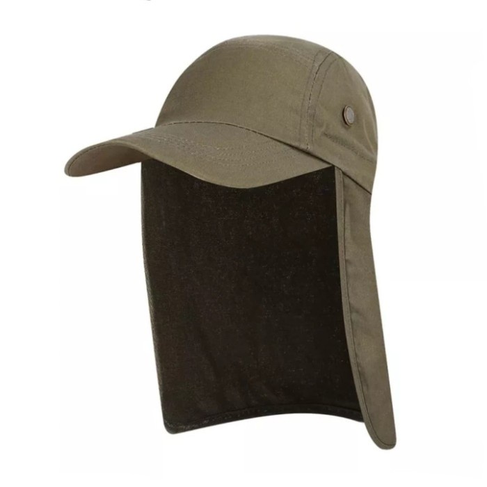 Topi topi full tutup belakang / topi mancing neswboy topi jepang(Z2M3) Topi Pria Wanita Topi Basis s