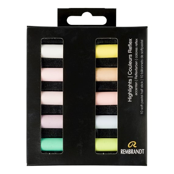 

Rembrandt Soft Pastels Set Highlights - 10 Half Pastels Bestseller Paint