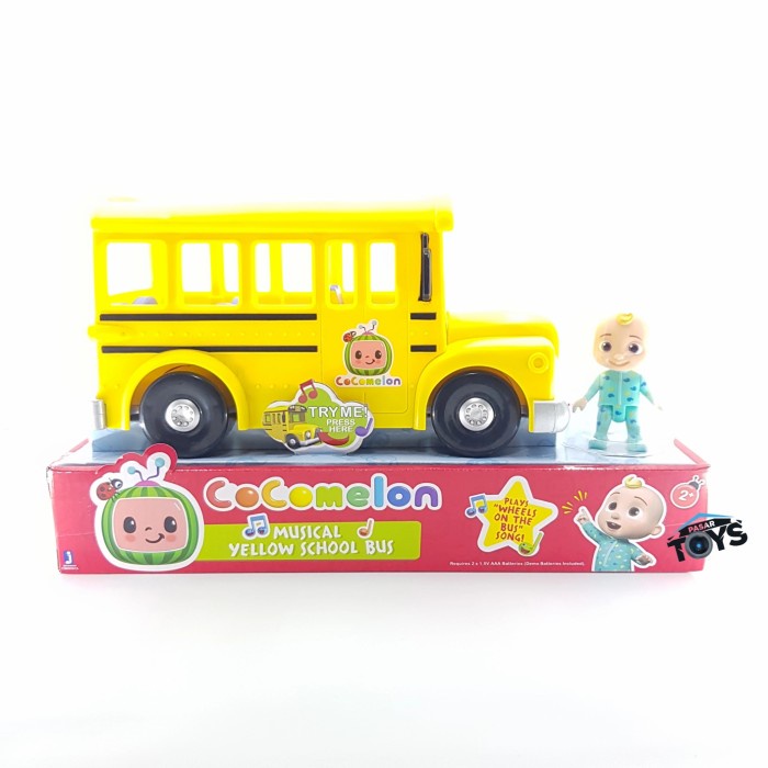 Terlaris Cocomelon Cocomelon Musical Yellow School Bus Original