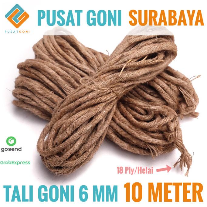

monggo] Tali Goni 18 Ply 10 Meter - Tali Rami 6MM - Tali Rami Baru