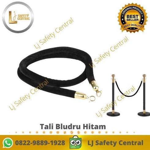 

Ready stock] Tali Pembatas Tiang Antrian Bludru Hitam