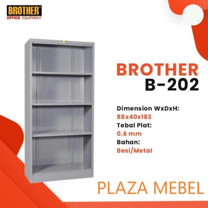 

+++++] Lemari Rak Besi Serbaguna BROTHER / Rak Arsip Metal B202