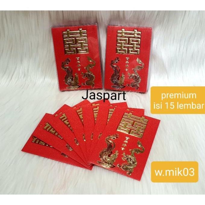 

:>:>:>:>] ANGPAO WEDDING PREMIUM KOTAK MIKA HONGBAO NIKAHAN ANGPAU SANGJIT MERAH
