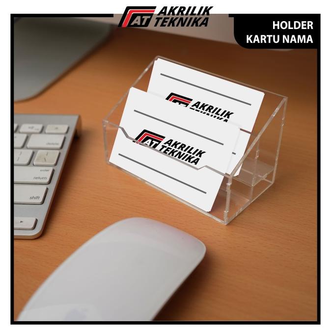 

:<:<:<:<] TEMPAT KARTU NAMA AKRILIK / STAND KARTU NAMA / NAME CARD HOLDER