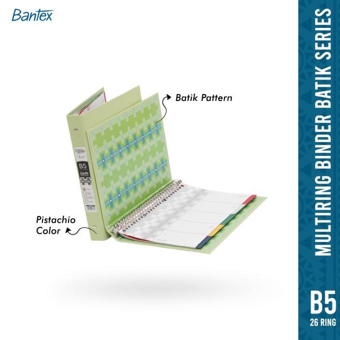

Ready stock] Bantex B5 Multiring Binder - Batik Series (1 Pcs) #1336
