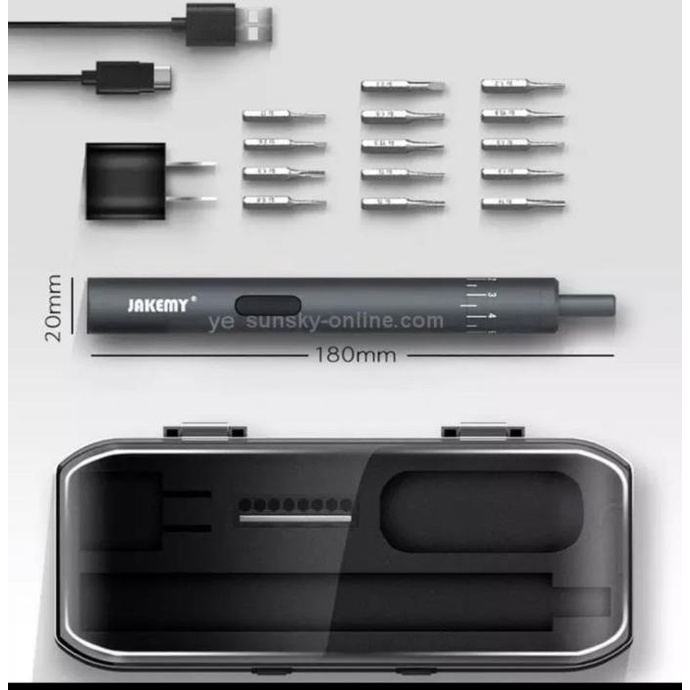 JAKEMY JM-Y02 Plus Obeng Set Precision Electric Power Screwdriver Set