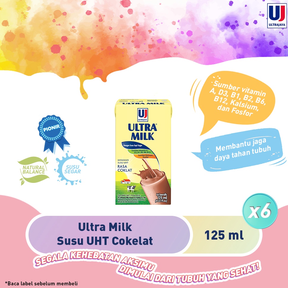 

FBRW1019 Ultra Milk Susu UHT Cokelat 125ml [Paket isi 6pcs]