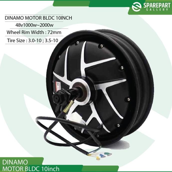 Dinamo bldc 10inch 48v 1000w-2000w electric scooter hub motor ring10"