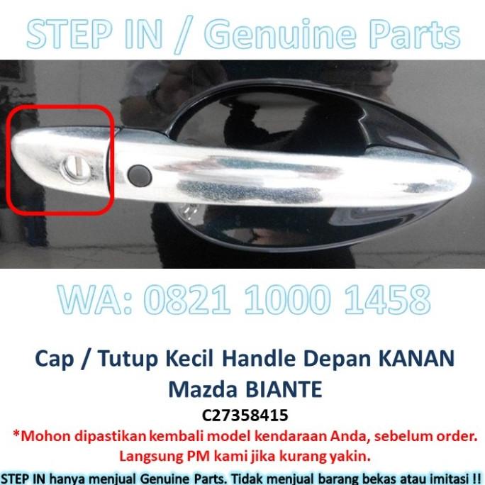 TERLENGKAP COVER CAP TUTUP KECIL HANDEL HANDLE LUAR PINTU MAZDA BIANTE ORIGINAL .