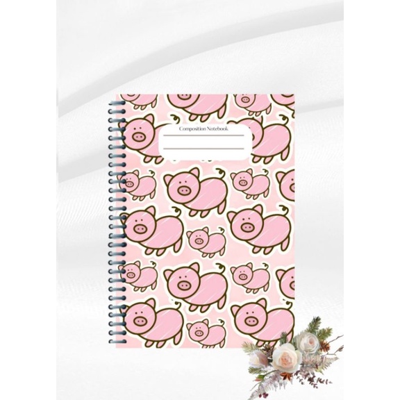 

Notebook Cute Pig Series Aesthetic /Jurnal /Custom /Free Design