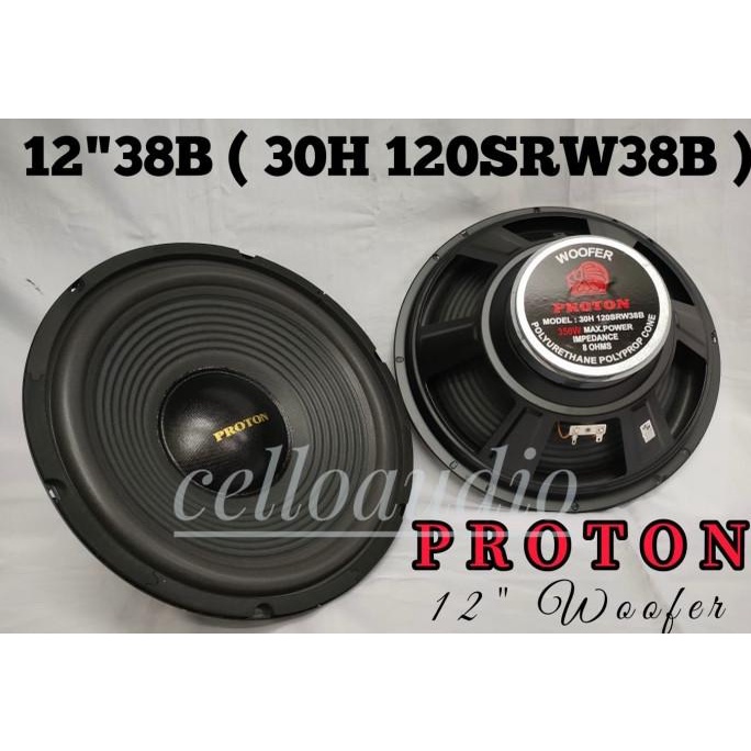 Woofer 12" Proton H120 SRW 38B Komponen Speaker Woofer 12 Inch Proton