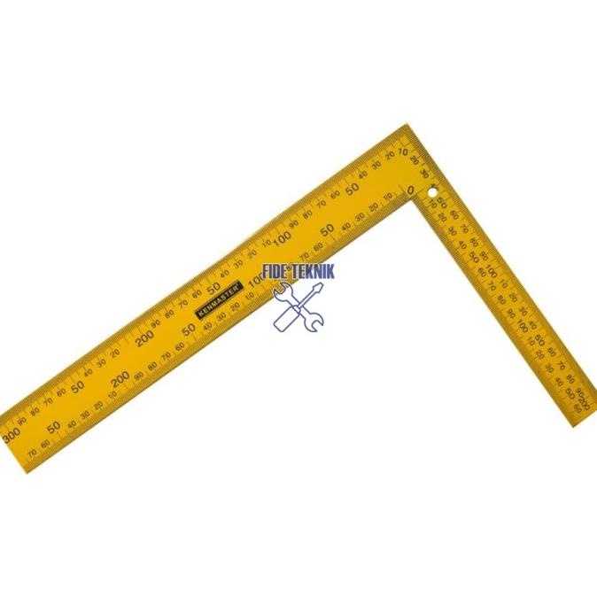

#####] Kenmaster Penggaris Siku Baja 20 x 30 Cm - Penggaris Siku Tukang