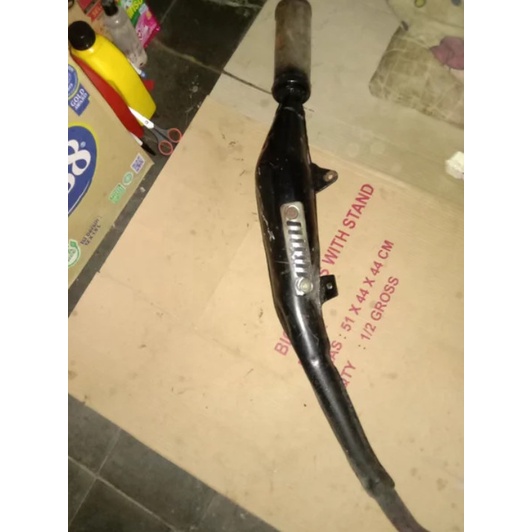 knalpot second original sgp suzuki satria hiu satria lumba 120 2 tak garansi sparepart