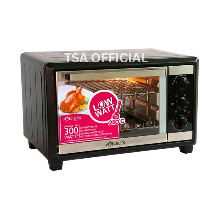 Oven Kirin Kbo-200Rab Oven Listrik Low Watt 20 Liter