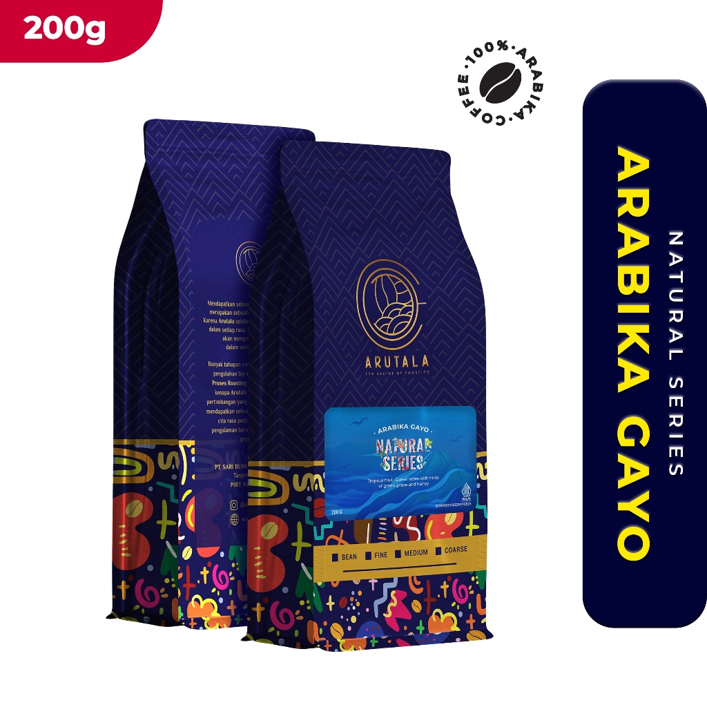 

ARUTALA Natural Series - Arabika Gayo 200 gram