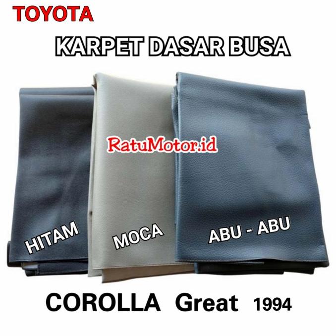 Karpet Dasar Mobil Toyota Corolla GREAT - Karpet Lantai Bahan Busa