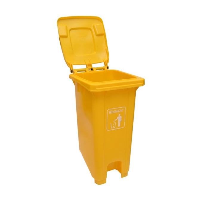 Ace - Krisbow 120 Ltr Tempat Sampah Plastik Outdoor - Kuning
