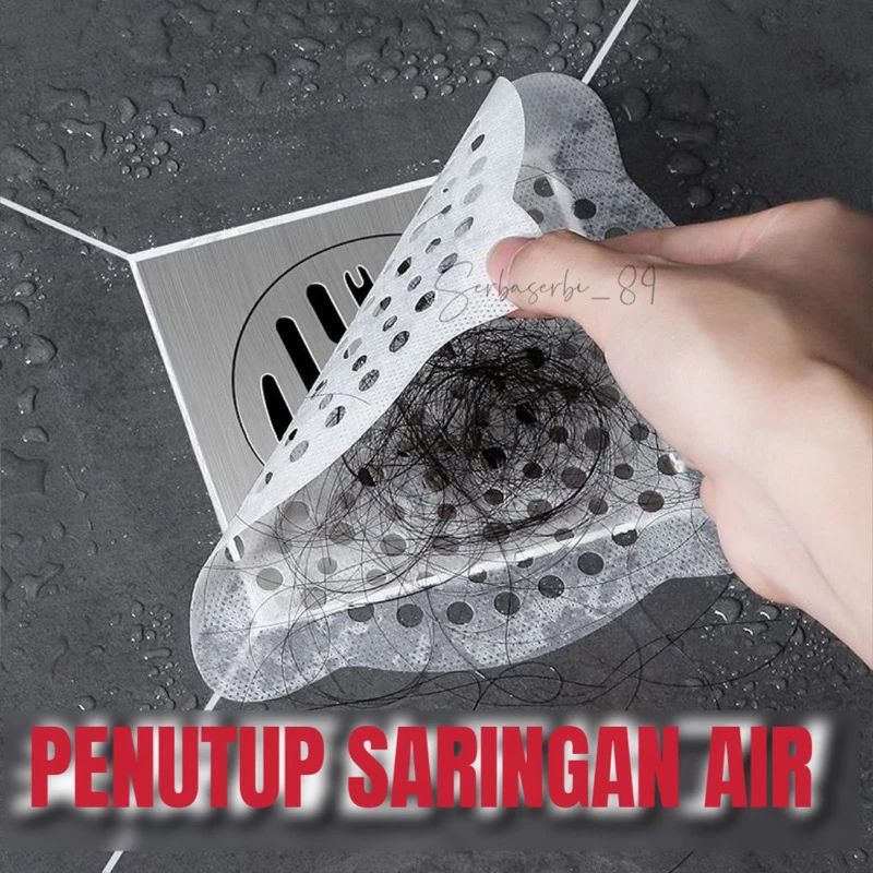 Stiker penutup Saringan Air Anti Mampet Saringan Wastafel kertas