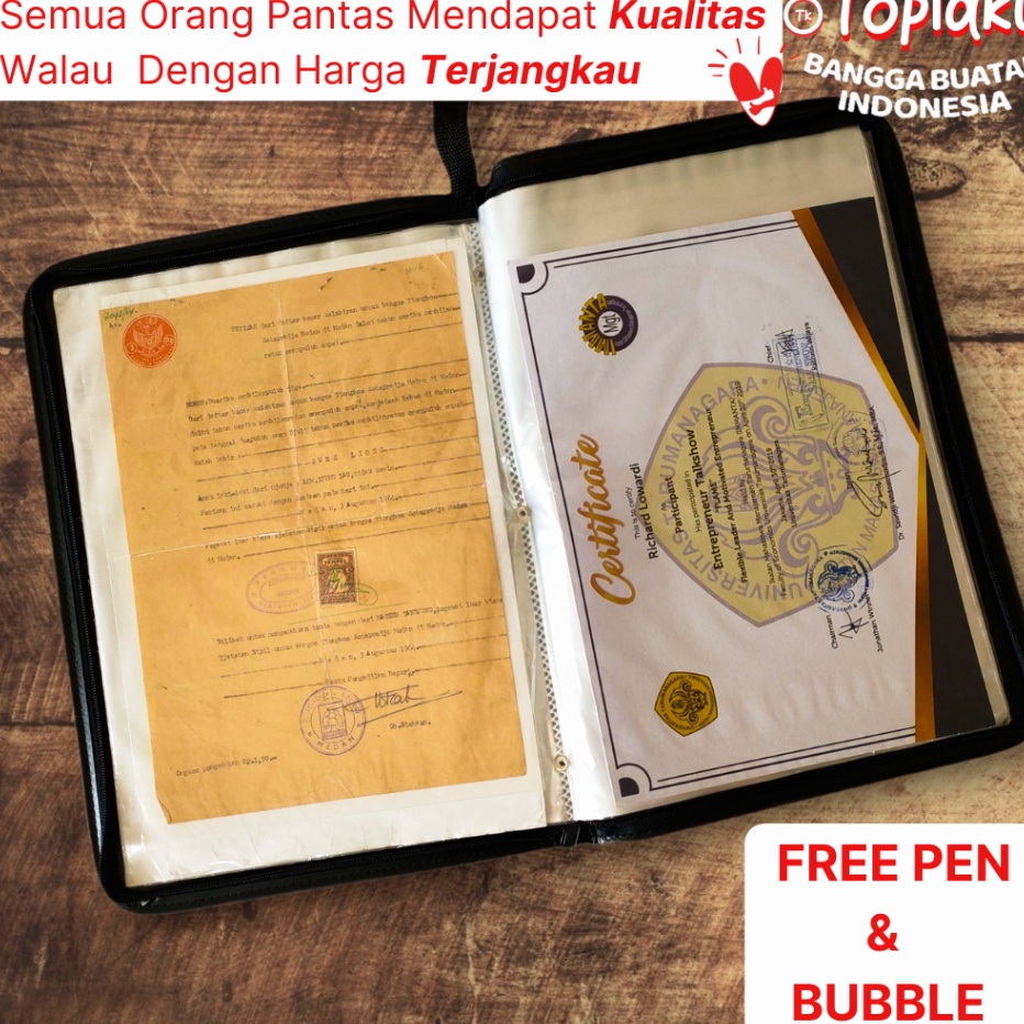 

STR297 TOPLA Map Document Keeper Resleting Anti Air Dokumen Keeper Map Ijazah Sertifikat Berkas Kulit Plastik Map Berkas Map Dokumen Resleting Organizer File Folder Dokumen Tempat Dokumen Penting Clear Holder Cantik Resleting Anti Air ++