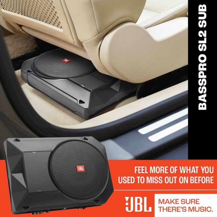 Sub Aktif JBL Basspro SL2 Subwoofer Aktif Mobil Kolong SLIM best deal