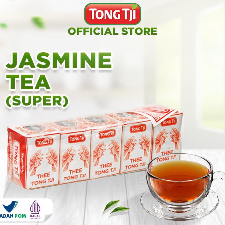 

Ready Stock Tong Tji Super Jasmine Tea 80 gram, Teh Seduh (harga per slop) Grosir