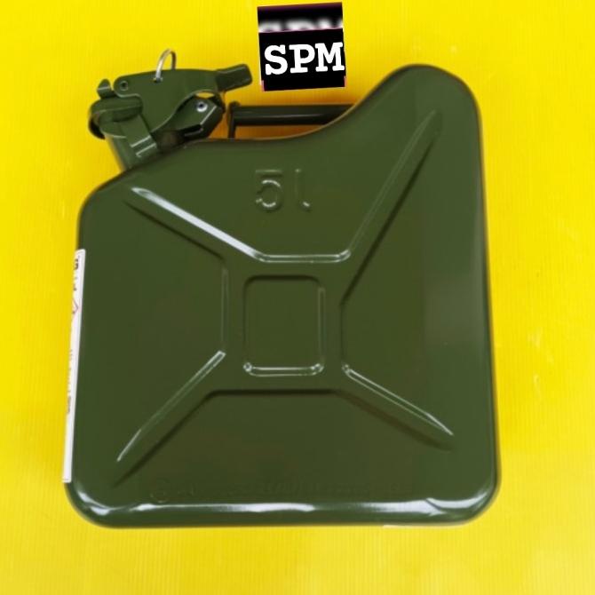 Jerigen bensin / jerrycan besi 5LT (GERMANY) bukan 20LT