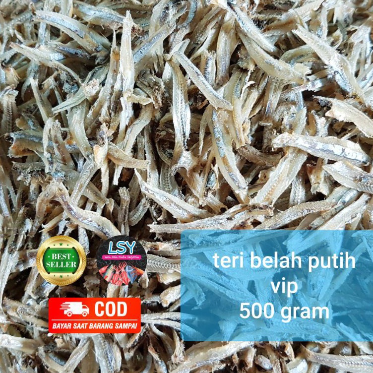 

XZMW2051 ikan asin teri belah putih vip/ jengki belah vip 500gr